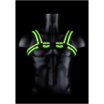 Bonded Leather Buckle Harness - Large/xlarge - Glow in the Dark