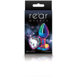 Rear Assets - Multicolor Heart - Small - Clear