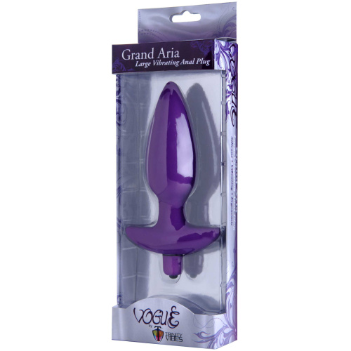 Aria Vibrating Silicone Anal Plug - Large