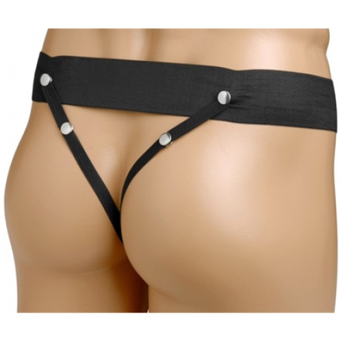 Erection Assist Hollow Strap on - Black