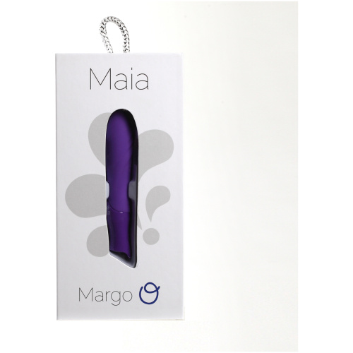Margo Silicone Textured Bullet Vibrator - Neon Purple