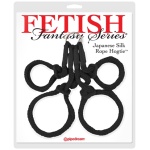 Fetish Fantasy Series Japanese Silk Rope Hogtie - Black