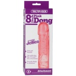 Vac-U-Lock 8 Inch Crystal Jellies Dong - Pink