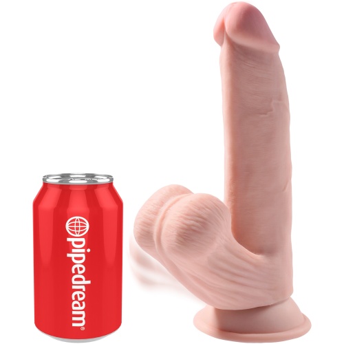 8 Inch Triple Density Cock With Swinging Balls - Light