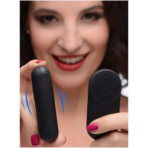 Bang Vibrating Bullet With Remote Control - Black