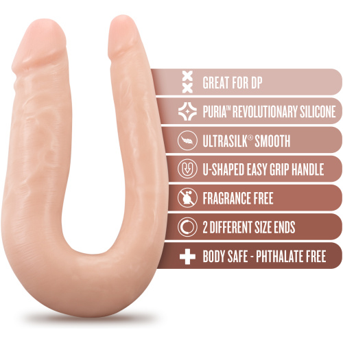 Dr. Skin Silicone - Dr. Double - 12 Inch Double Dong - Vanilla