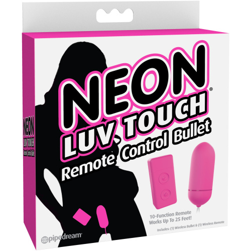Neon Luv Touch Remote Control Bullet - Pink