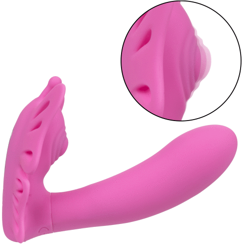 Venus Butterfly Silicone Remote Pulsating Venus G - Pink