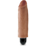 King Cock 6 Inch Vibrating Stiffy - Tan