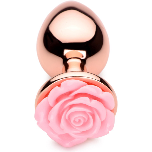 Pink Rose Gold Anal Plug - Large