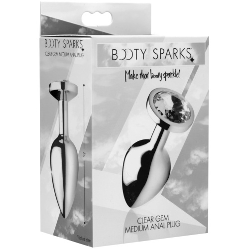 Clear Gem Anal Plug - Small