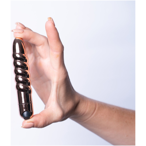 Lola 10 Function Vibrating Twisty Bullet - Rose Gold