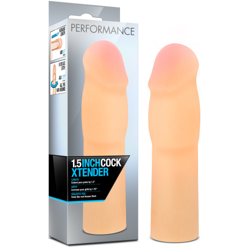 Performance 1.5 Inch Cock Xtender - Beige