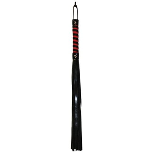 Sex and Mischief Stripe Flogger - Red and Black