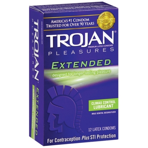 Trojan Pleasures Extended Pleasure - 12 Pack