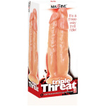 Massive Triple Threat - 3 Cock Dildo 11.2 Inch -  Flesh