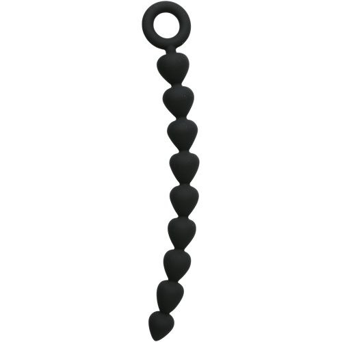 Sex and Mischief Silicone Anal Beads - Black