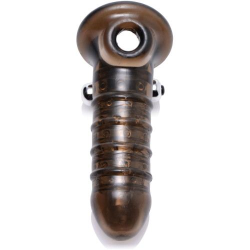 Vibrating Girth Enhancing Sheath - Black