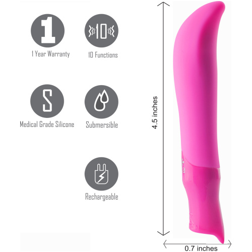 Maddie Silicone G-Spot Vibrator - Pink