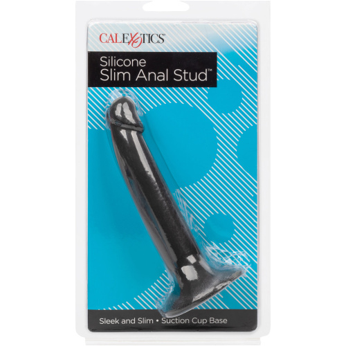 Silicone Slim Anal Stud - Black