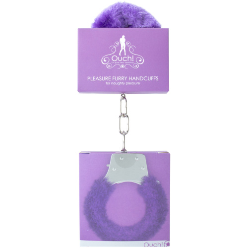 Pleasure Handcuffs Furry - Purple