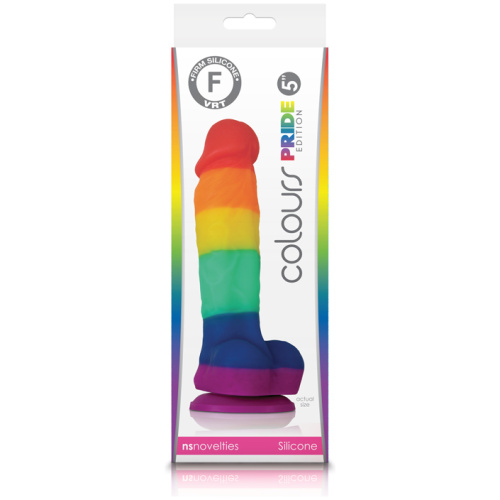 Colours Pride Edition - 5 Inch Dildo - Rainbow