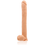 16 Inch Exxxtreme Dong W/suction - Flesh