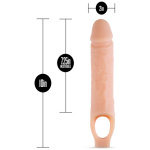 Performance Plus - 10 Inch Silicone Cock Sheath Penis Extender - Vanilla