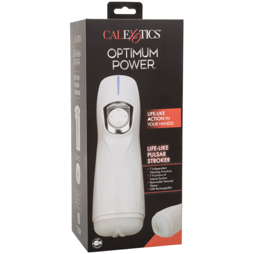 Optimum Power Lifelike Pulsar Stroker - White