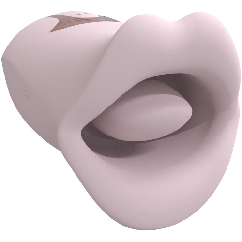 Kiss - Suction and Vibrating Mouth - Pink