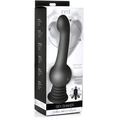 Sex Shaker Shaking Silicone Stimulator - Black