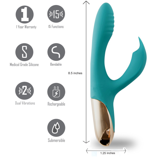 Skyler Silicone Bendable Rabbit - Green