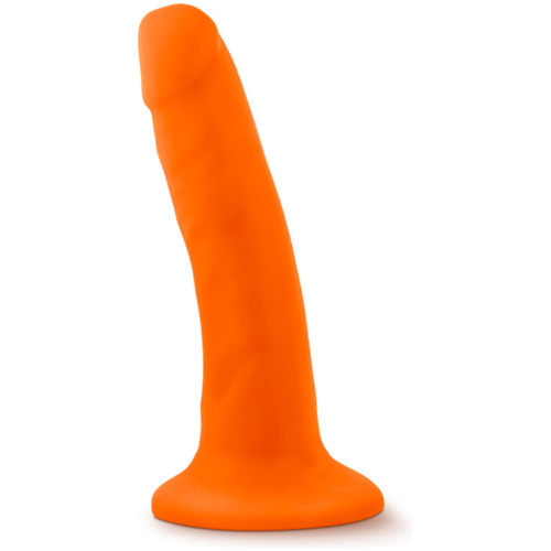 Neo - 5.5 Inch Dual Density Cock - Neon Orange
