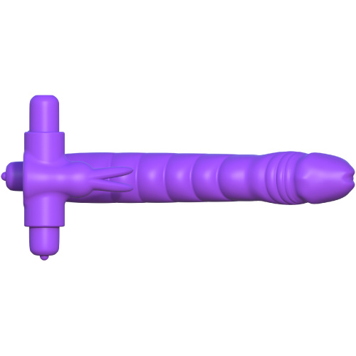 Fantasy C-Ringz Silicone Double Penetrator Rabbit - Purple