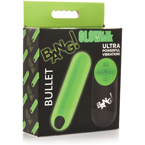 Glow in the Dark Bullet With Remote - Green