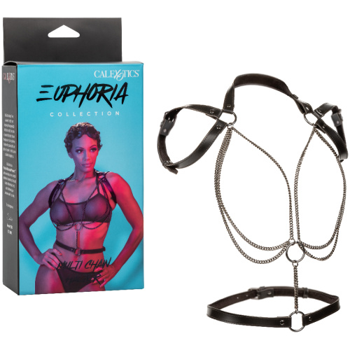 Euphoria Collection Multi Chain Halter - Black