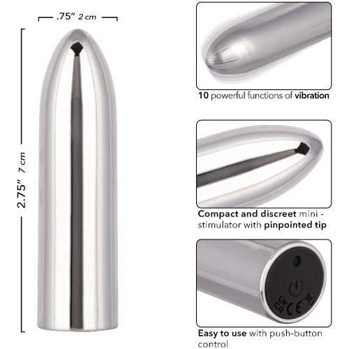 Turbo Buzz Classic Mini Bullet - Silver