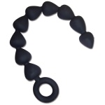 Sex and Mischief Silicone Anal Beads - Black