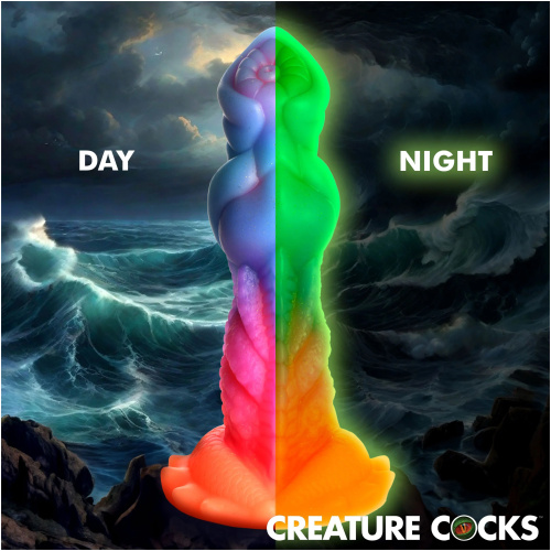 Aqua-Cock Glow-in-the-Dark Silicone Dildo