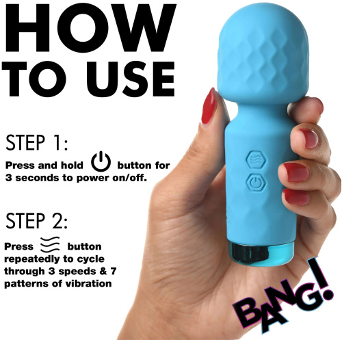 10x Mini Silicone Wand - Blue
