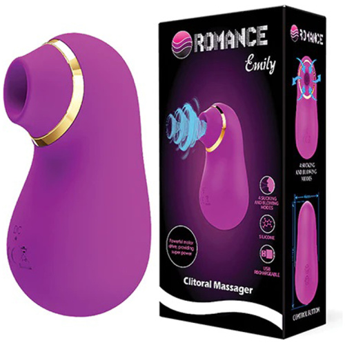 Pretty Love Romance Emily Sucking Clitoral Massager - Fuchsia
