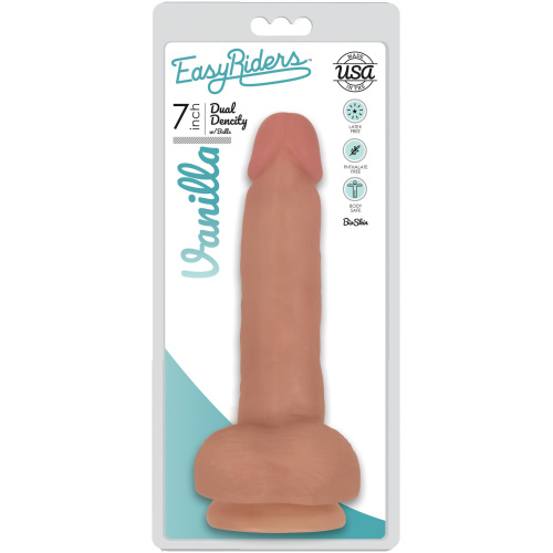 Easy Riders 7 Inch Slim Dong With Balls - Vanilla