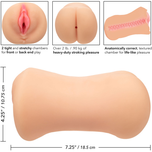 Stroke It Dual Entry Pussy and Ass - Ivory