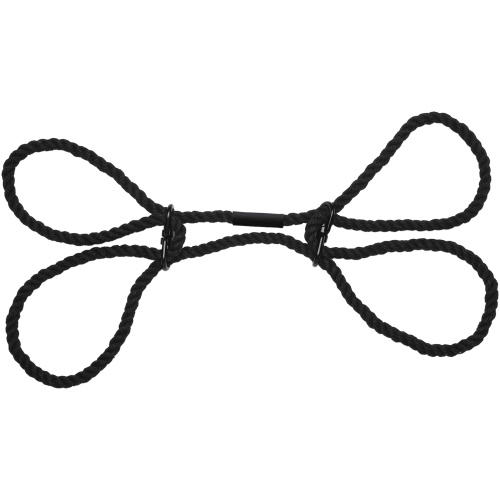 Merci - Restrain - 6mm Hemp Wrist or Ankle Cuffs - Black