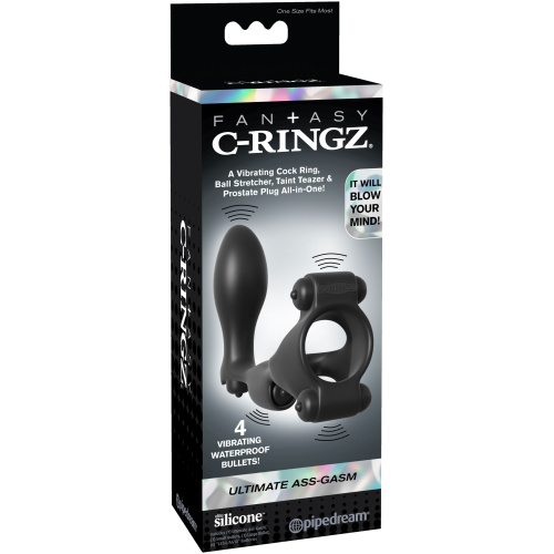 Fantasy C-Ringz Ultimate Ass Gasm - Black