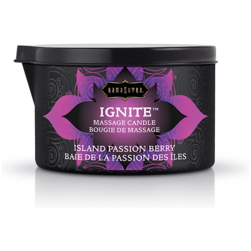 Ignite Massage Candle - Island Passion Berry - 6 Oz.