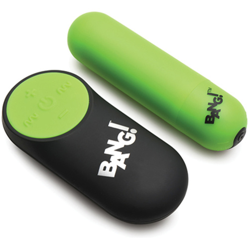 Glow in the Dark Bullet With Remote - Green