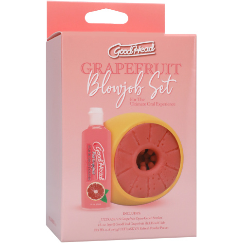 Goodhead - Grapefruit Blowjob Set - Yellow/pink