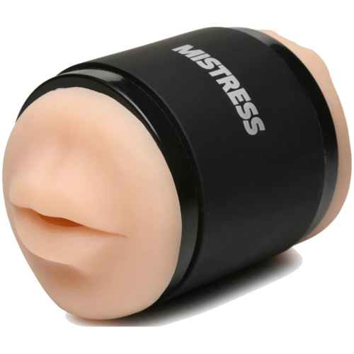 Mistress Double Shot Mouth and Pussy Stroker - Light