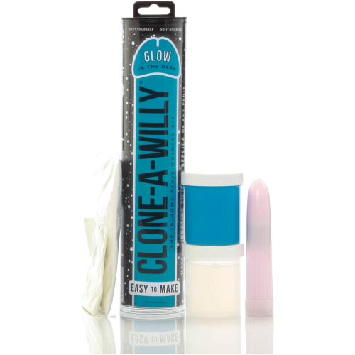 Clone-a-Willy Glow-in-the-Dark Kit - Blue